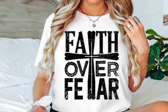 Enhancing Christian Content with Faith over Fear SVG PNG Graphics