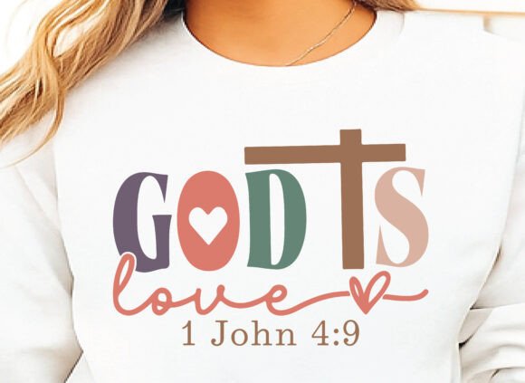 God is Love Svg: A Versatile Christian Quote for Embroidery