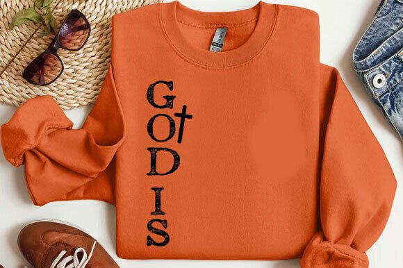 God is PNG: A Trendy Christian Graphic for T-Shirt Designs