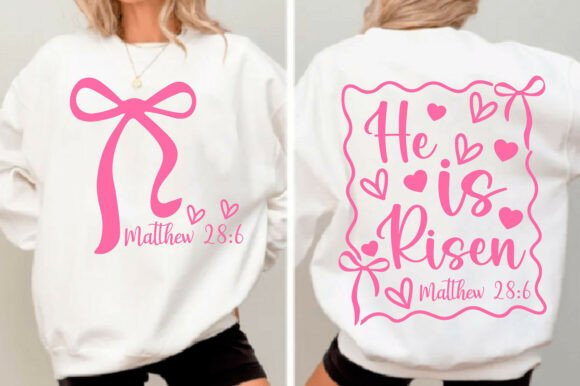 He is Risen Bow PNG: A Versatile Graphic for T-Shirt Designs