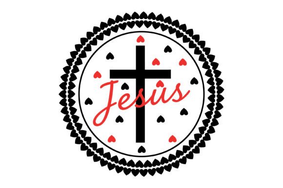 Jesus Love Cross Emblem: A Versatile Graphics and T-Shirt Design