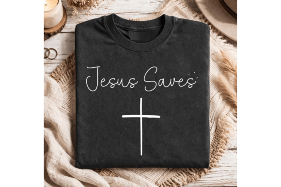 Jesus Saves Svg, Jesus Saves Cross SVG for T-Shirt Designs and Graphics