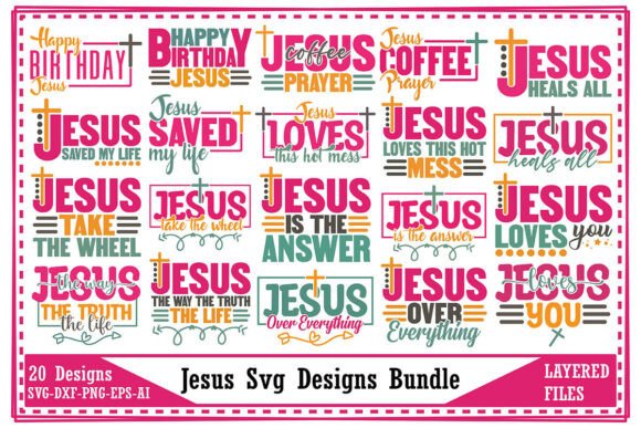 Jesus Svg Designs Bundle: Ideal for T-Shirt Graphics