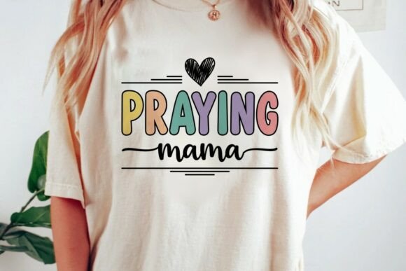 Praying Mama Svg: A Versatile Graphics Asset for T-Shirt Designs