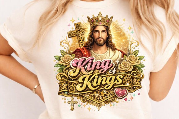 Retro Christian Jesus King of Kings PNG Review