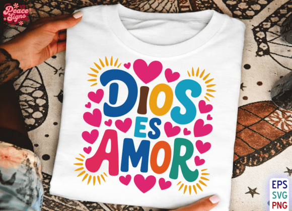 Review: Dios Es Amor Svg for T-Shirt Designs and Graphics