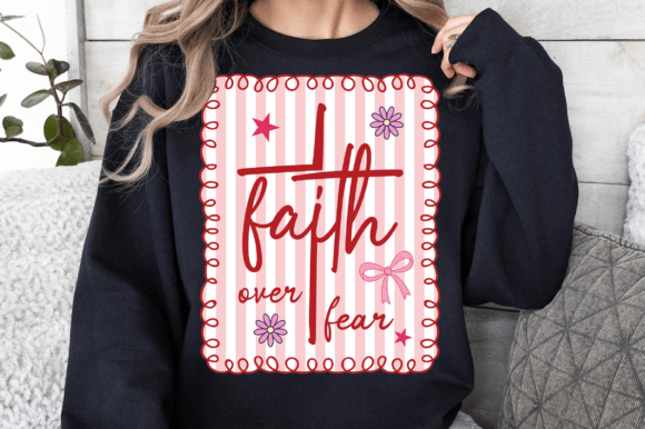 Review: Faith over Fear Striped Christian SVG